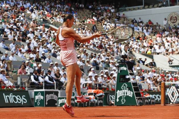 Aryna Sabalenka TENNIS : Roland-Garros 2023 - Paris - 08 06 2023 MichaelBaucher Panoramic 