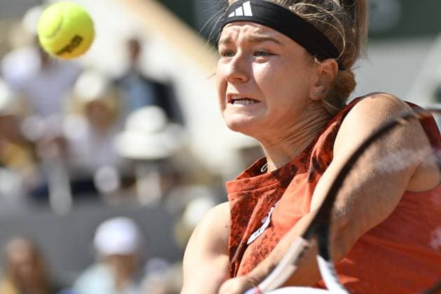 Tennis : Roland Garros 2023 - France - Karolina Muchova - Republique Tcheque Tennis : Roland Garros 2023 - France - 08 06 23 ChrysleneCaillaud Panoramic 