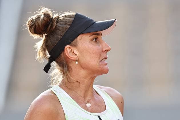 Beatriz Haddad Maia, BRA, during semi finals of 2023 French Open at Roland Garros, Paris, 08 06 2023