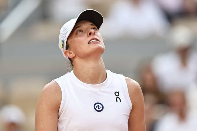 Iga Swiatek, POL, during semi finals of 2023 French Open at Roland Garros, Paris, 08 06 2023