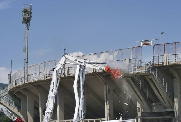 Gewiss Stadium in Bergamo destroys a piece of Bergamo s history with the demolition of the Curva Sud. It will also be redone with new underground car parks in the square in front.  Copyright: xLucaxPontix xipa-agency.netx xLucaxPonti xIpaxAgencyx 0259319865st
