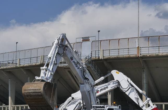 Gewiss Stadium in Bergamo destroys a piece of Bergamo s history with the demolition of the Curva Sud. The same will be redone with also new underground car parks in the square in front.  Copyright: xLucaxPontix xipa-agency.netx xLucaxPonti xIpaxAgencyx 0259319951st