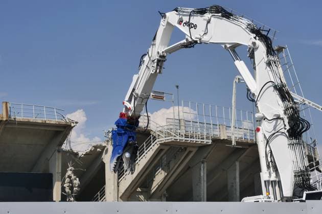Gewiss Stadium in Bergamo destroys a piece of Bergamo s history with the demolition of the Curva Sud. It will also be redone with new underground car parks in the square in front.  Copyright: xLucaxPontix xipa-agency.netx xLucaxPonti xIpaxAgencyx 0259320083st