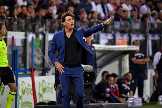Michele Mignani Mister of SSC Bari during Final - Cagliari vs Bari, Italian soccer Serie B match in Cagliari, Italy, June 08 2023  Copyright: xLuigixCanu LiveMediax xipa-agencx xLivexMediax 0 IPA_IPA38504349