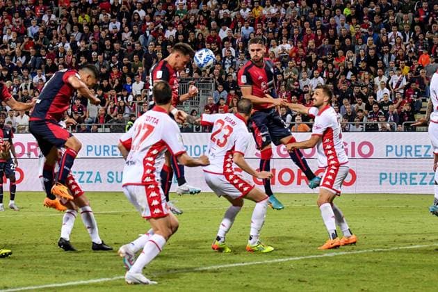 Nik Prelec of Cagliari Calcio during Final - Cagliari vs Bari, Italian soccer Serie B match in Cagliari, Italy, June 08 2023  Copyright: xLuigixCanu LiveMediax xipa-agencx xLivexMediax 0 IPA_IPA38504919