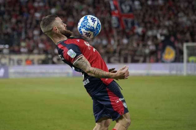 Foto Tocco Alessandro LaPresse 8 Giugno 2023 Cagliari, Italia - Cagliari vs Bari - Campionato di Calcio Serie BKT 2022 2023 - Stadio Unipol Domus. Nella foto:Nahitan Nandez (Cagliari Calcio); June 8, 2023 Cagliari, Italy - soccer - Cagliari vs Bari - Italian Football Championship League BKT 2022 2023 - Unipol Domus Stadium. In the pic:Nahitan Nandez (Cagliari Calcio);  Copyright: xAlessandroxTocco LaPressex