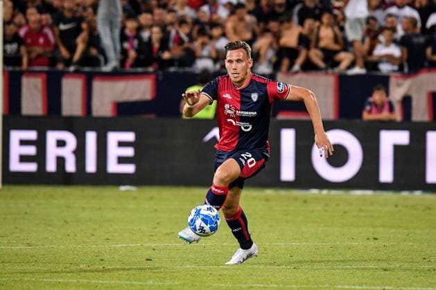 Nik Prelec of Cagliari Calcio during Final - Cagliari vs Bari, Italian soccer Serie B match in Cagliari, Italy, June 08 2023  Copyright: xLuigixCanu LiveMediax xipa-agencx xLivexMediax 0 IPA_IPA38505127