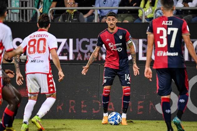 Alessandro Deiola of Cagliari Calcio during Final - Cagliari vs Bari, Italian soccer Serie B match in Cagliari, Italy, June 08 2023  Copyright: xLuigixCanu LiveMediax xipa-agencx xLivexMediax 0 IPA_IPA38505243