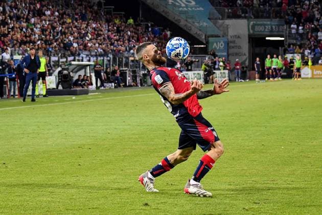 Nahitan Nandez of Cagliari Calcio during Final - Cagliari vs Bari, Italian soccer Serie B match in Cagliari, Italy, June 08 2023  Copyright: xLuigixCanu LiveMediax xipa-agencx xLivexMediax 0 IPA_IPA38505261