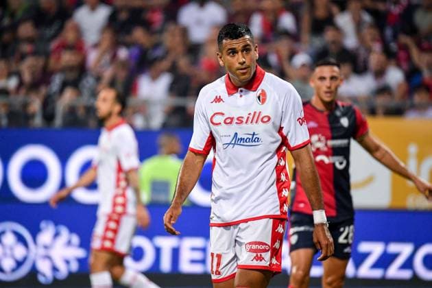 Walid Cheddira of SSC Bari during Final - Cagliari vs Bari, Italian soccer Serie B match in Cagliari, Italy, June 08 2023  Copyright: xLuigixCanu LiveMediax xipa-agencx xLivexMediax 0 IPA_IPA38505324
