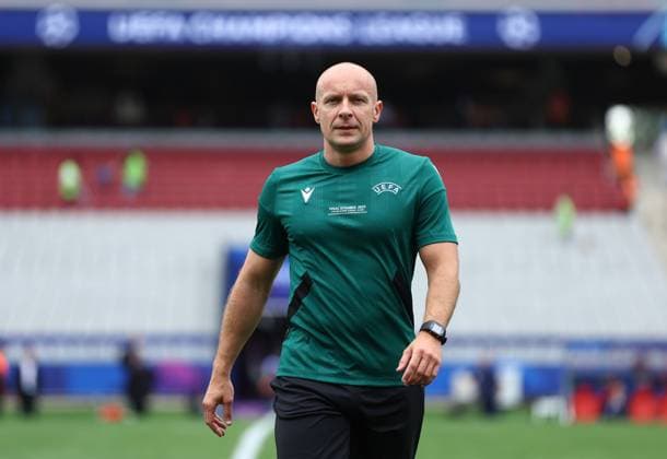 Football, CL, Final in Istanbul, Training of the referees with Szymon Marciniak