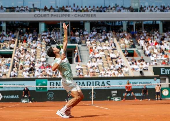 Carlos Alcaraz ESP Tennis French Open 2023 Grand Slam ATP WTA ITF Roland Garros Paris France 9 June 2023 Copyright: xJuergenxHasenkopfx