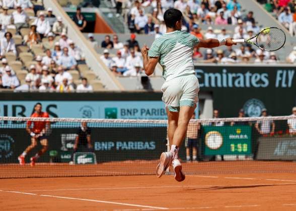 Carlos Alcaraz ESP , Men Singles, Semifinals Tennis French Open 2023 Grand Slam ATP WTA ITF Roland Garros Paris France 9 June 2023 Copyright: xJuergenxHasenkopfx