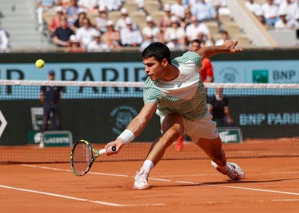 Carlos Alcaraz ESP , Men Singles, Semifinals Tennis French Open 2023 Grand Slam ATP WTA ITF Roland Garros Paris France 9 June 2023 Copyright: xJuergenxHasenkopfx