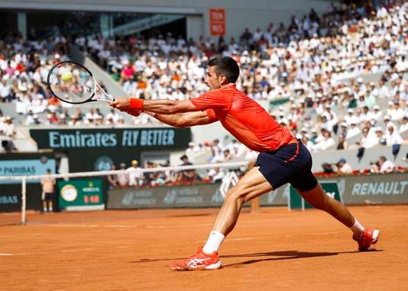 Novak Djokovic SRB , Men Singles, Semifinals Tennis French Open 2023 Grand Slam ATP WTA ITF Roland Garros Paris France 9 June 2023 Copyright: xJuergenxHasenkopfx
