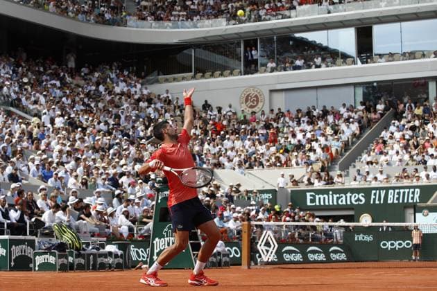 Novak Djokovic TENNIS : Roland-Garros 2023 - Paris - 09 06 2023 MichaelBaucher Panoramic 