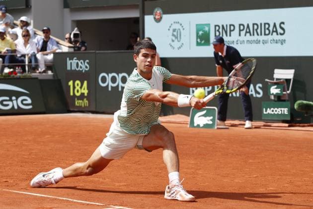 Carlos Alcaraz TENNIS : Roland-Garros 2023 - Paris - 09 06 2023 MichaelBaucher Panoramic 