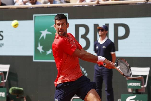 Novak Djokovic TENNIS : Roland-Garros 2023 - Paris - 09 06 2023 MichaelBaucher Panoramic 
