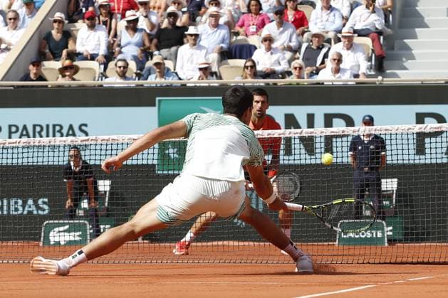 Carlos Alcaraz TENNIS : Roland-Garros 2023 - Paris - 09 06 2023 MichaelBaucher Panoramic 