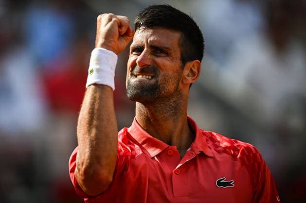 June 9, 2023, Paris, France, France: Novak DJOKOVIC of Serbia celebrates his point during the thirteenth day of Roland-Garros 2023, French Open 2023, Grand Slam tennis tournament at the Roland-Garros Stadium on June 09, 2023 in Paris, France. Paris France - ZUMAm308 20230609_zsp_m308_020 Copyright: xMatthieuxMirvillex