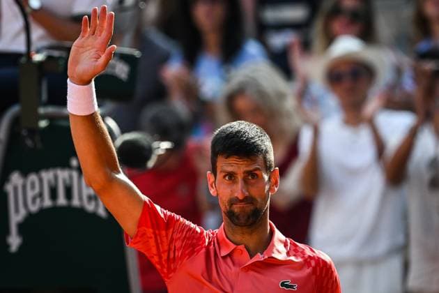 June 9, 2023, Paris, France, France: Novak DJOKOVIC of Serbia celebrates his victory during the thirteenth day of Roland-Garros 2023, French Open 2023, Grand Slam tennis tournament at the Roland-Garros Stadium on June 09, 2023 in Paris, France. Paris France - ZUMAm308 20230609_zsp_m308_023 Copyright: xMatthieuxMirvillex