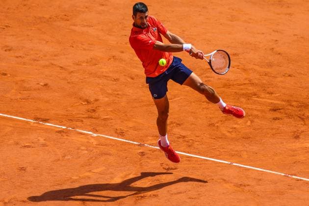 2023 French Open - Day Thirteen Novak DJOKOVIC (SER) in action during his match against Carols ALCARAZ (ESP) on Philippe-CHATRIER court in the French Open Roland Garros 2013 day thirteen. Paris France  Copyright: xIbrahimxEzzatx originalFilename:ezzat-notitle230609_npf94.jpg