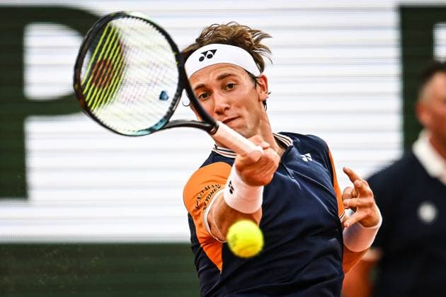 June 9, 2023, Paris, France, France: Casper RUUD of Norway during the thirteenth day of Roland-Garros 2023, French Open 2023, Grand Slam tennis tournament at the Roland-Garros Stadium on June 09, 2023 in Paris, France. Paris France - ZUMAm308 20230609_zsp_m308_030 Copyright: xMatthieuxMirvillex