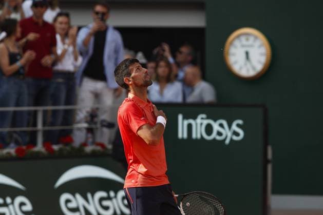Novak Djokovic TENNIS : Roland-Garros 2023 - Paris - 09 06 2023 MichaelBaucher Panoramic 