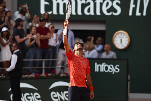 Novak Djokovic TENNIS : Roland-Garros 2023 - Paris - 09 06 2023 MichaelBaucher Panoramic 
