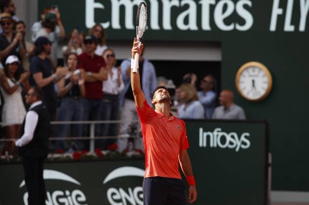 Novak Djokovic TENNIS : Roland-Garros 2023 - Paris - 09 06 2023 MichaelBaucher Panoramic 