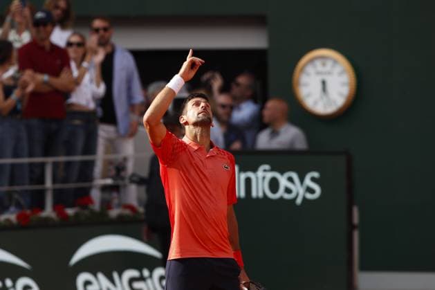 Novak Djokovic TENNIS : Roland-Garros 2023 - Paris - 09 06 2023 MichaelBaucher Panoramic 