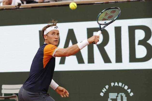 Casper Ruud TENNIS : Roland-Garros 2023 - Paris - 09 06 2023 MichaelBaucher Panoramic 