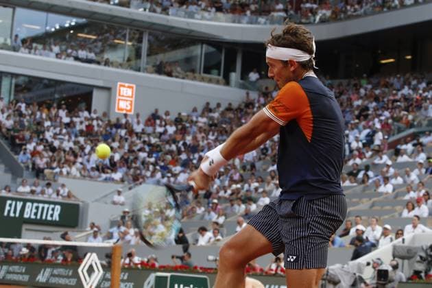 Casper Ruud TENNIS : Roland-Garros 2023 - Paris - 09 06 2023 MichaelBaucher Panoramic 