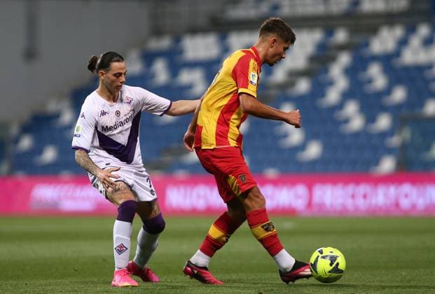 Foto Spada LaPresse 09 giugno 2023 - Reggio Emilia , Italia - calcio - Fiorentina vs Lecce - Finali scudetto Primavera 1 2022 2023 - Stadio Mapei . Nella foto: capasso June 09 , 2023 Reggio Emilia , Italy - sport, calcio - Fiorentina vs Lecce - Finals Primavera 1 2022 2023 - Mapei Stadium . In the pic: capasso  Copyright: xSpada LaPressex