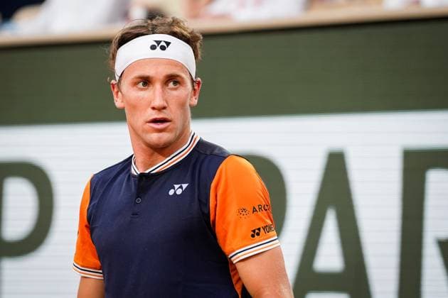 French Open, Roland Garros: Casper Ruud - Alexander Zverev Paris, Frankrike 20230609. Casper Ruud i aksjon mot Alexander Zverev fra Tyskland i semifinalen i tennis under Roland-Garros-turneringen i Paris. Foto: Beate Oma Dahle NTB Paris Frankrike EDITORIAL USE ONLY. RESTRICTED USE FOR BETTING COMPANIES Ref:_SPO_BNC6oGoWFv0s6g.jpg  Copyright: xBeatexOmaxDahlex xNTBx