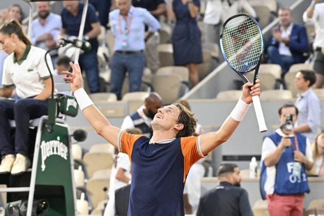 Tennis : Roland Garros 2023 - France - Casper Ruud - Norvege Tennis : Roland Garros 2023 - France - 09 06 23 ChrysleneCaillaud Panoramic 