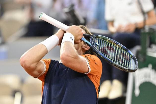 Tennis : Roland Garros 2023 - France - Casper Ruud - Norvege Tennis : Roland Garros 2023 - France - 09 06 23 ChrysleneCaillaud Panoramic 