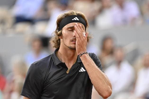 Tennis : Roland Garros 2023 - France - Alexander Zverev - Allemagne Tennis : Roland Garros 2023 - France - 09 06 23 ChrysleneCaillaud Panoramic 