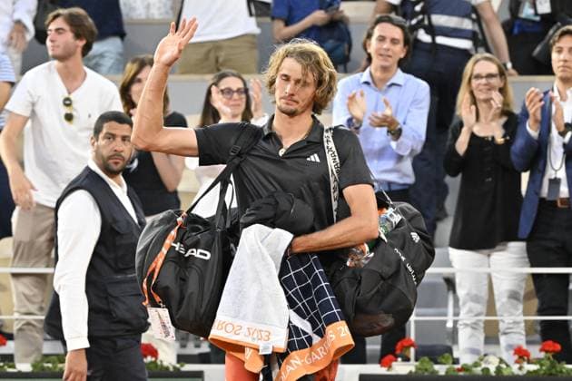 Tennis : Roland Garros 2023 - France - Alexander Zverev - Allemagne Tennis : Roland Garros 2023 - France - 09 06 23 ChrysleneCaillaud Panoramic 