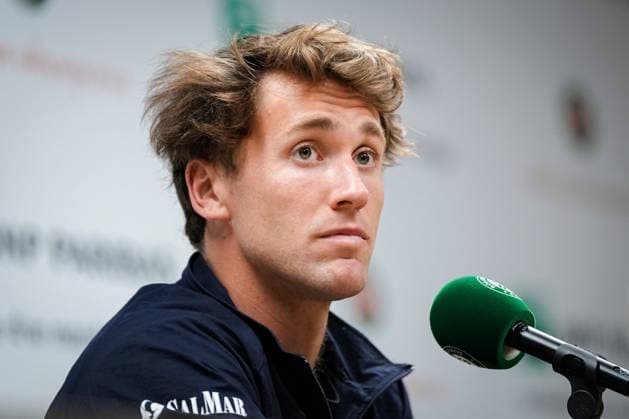 French Open, Roland Garros: Casper Ruud Pressekonferanse Paris, Frankrike 20230609. Casper Ruud moter pressen etter seier i semifinalen i tennis mot tyske Alexander Zverev under Roland-Garros-turneringen i Paris. Foto: Beate Oma Dahle NTB Paris Frankrike EDITORIAL USE ONLY. RESTRICTED USE FOR BETTING COMPANIES Ref:_SPO9nlXwyjqcy0.jpg  Copyright: xBeatexOmaxDahlex xNTBx