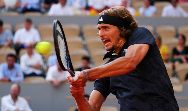 Mandatory Credit: Photo by Javier Garcia Shutterstock (13949278ew) Alexander Zverev French Open Tennis, Day 13, Roland Garros, Paris, France - 09 June 2023 French Open Tennis, Day 13, Roland Garros, Paris, France - 09 June 2023  Copyright: xJavierxGarcia Shutterstockx 13949278ew