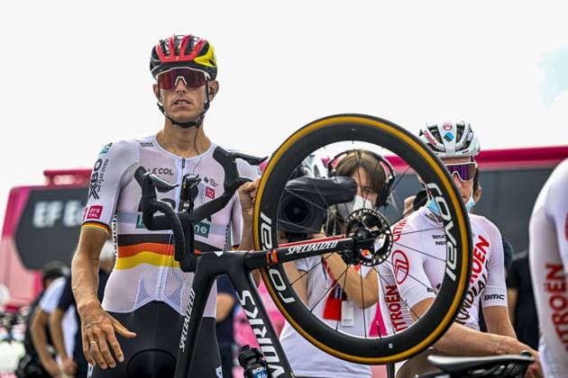 Bilder des Jahres 2023, Sport 06 Juni Sport Themen der Woche KW23 Sport Bilder des Tages SAINT SORLIN, FRANCE - JUNE 10 : Politt Nils (GER) of BORA - hansgrohe before the start of the race during stage 7 of the 75th edition of the 2023 Criterium du Dauphine Libere cycling race 2.UWT, a stage of 148 kms with start in Porte-de-Savoie and finish in Col de la Croix de Fer Saint Sorlin on June 10, 2023 in Saint Sorlin, France, 10 06 2023 ( Motordriver Eric Charance - Criterium du Dauphine 2023 - Stage 7 PhotoNews Panoramic 