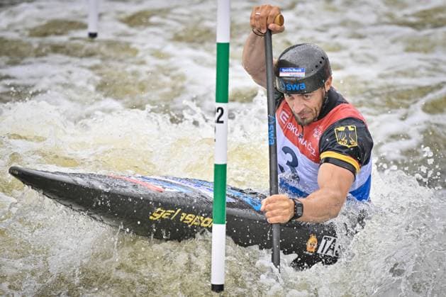 Bilder des Jahres 2023, Sport 06 Juni Bilder des Jahres 2023, Sport 06 Juni Sport Themen der Woche KW23 Sideris Tasiadis from Germany competes in the men s Water Slalom World Cup C1 semi final race in Prague, Czech Republic, on June 10, 2023. (CTKxPhoto VitxSimanek) CTKPhotoP2023061002331  CTKPhotoP2023061002331