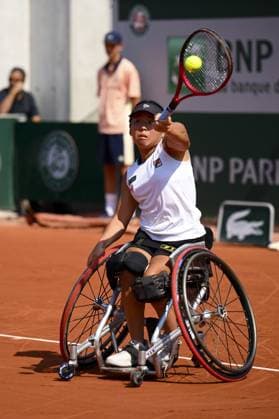 Yui Kamiji (Jpn) TENNIS : Roland Garros 2023 - Finale Dames Wheelchair - Paris - 10 06 2023 JBAutissier Panoramic 