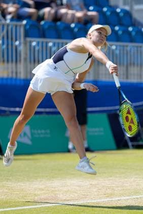 Mandatory Credit: Photo by Dave Shopland Shutterstock (13956575t) Great Britain s Katie Swan wins her semi final in straight sets Lexus Surbiton Trophy, Tennis, Day 7, Surbiton Racket & Fitness Club, London, UK - 10 June 2023 Lexus Surbiton Trophy, Tennis, Day 7, Surbiton Racket & Fitness Club, London, UK - 10 June 2023 Copyright: xDavexShopland Shutterstockx 13956575t