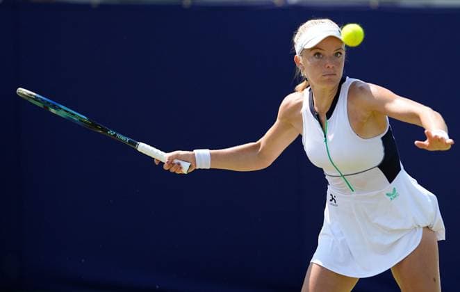 Mandatory Credit: Photo by Dave Shopland Shutterstock (13956575ag) Great Britain s Katie Swan wins her semi final in straight sets Lexus Surbiton Trophy, Tennis, Day 7, Surbiton Racket & Fitness Club, London, UK - 10 June 2023 Lexus Surbiton Trophy, Tennis, Day 7, Surbiton Racket & Fitness Club, London, UK - 10 June 2023 Copyright: xDavexShopland Shutterstockx 13956575ag