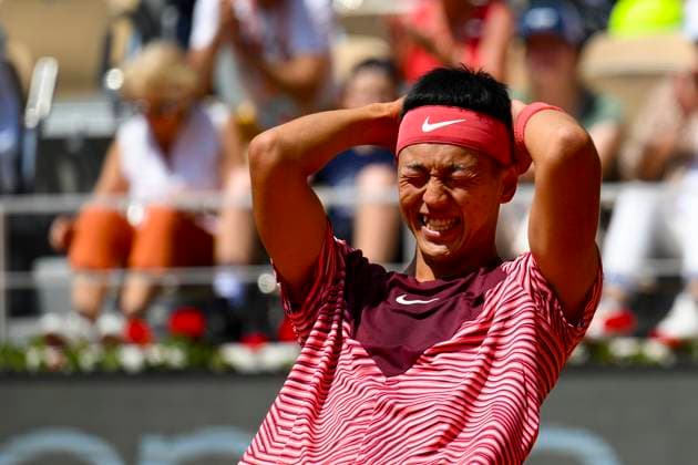 joie de Tokito Oda (Jpn) TENNIS : Roland Garros 2023 - Finale Hommes Wheelchair - Paris - 10 06 2023 JBAutissier Panoramic 
