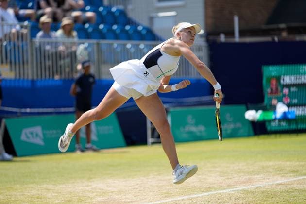 Mandatory Credit: Photo by Dave Shopland Shutterstock (13956575am) Great Britain s Katie Swan wins her semi final in straight sets Lexus Surbiton Trophy, Tennis, Day 7, Surbiton Racket & Fitness Club, London, UK - 10 June 2023 Lexus Surbiton Trophy, Tennis, Day 7, Surbiton Racket & Fitness Club, London, UK - 10 June 2023 Copyright: xDavexShopland Shutterstockx 13956575am