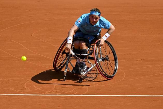 Alfie Hewett (Gbr) TENNIS : Roland Garros 2023 - Finale Hommes Wheelchair - Paris - 10 06 2023 JBAutissier Panoramic 
