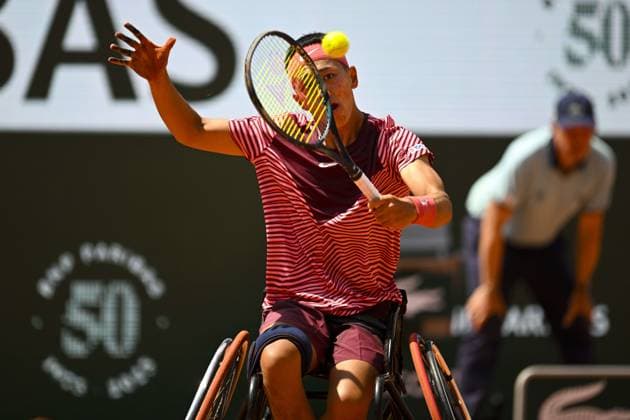 Tokito Oda (Jpn) TENNIS : Roland Garros 2023 - Finale Hommes Wheelchair - Paris - 10 06 2023 JBAutissier Panoramic 